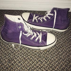 Purple High Top Converse All Stars